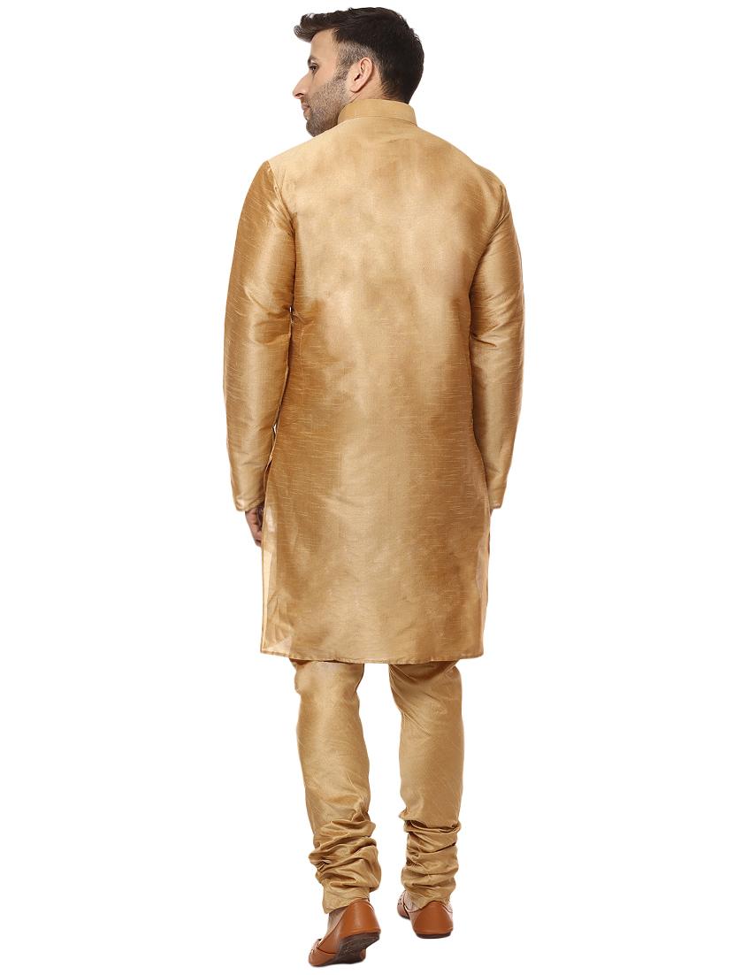 men solid kurta churidar ethnic wear set - 15876565 - Zoom Image - 2