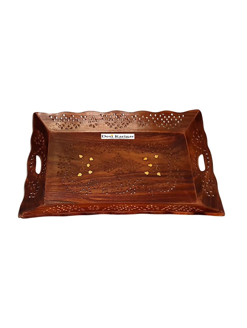 wooden serving tray set of 2 - 15887816 - Zoom Image - 2