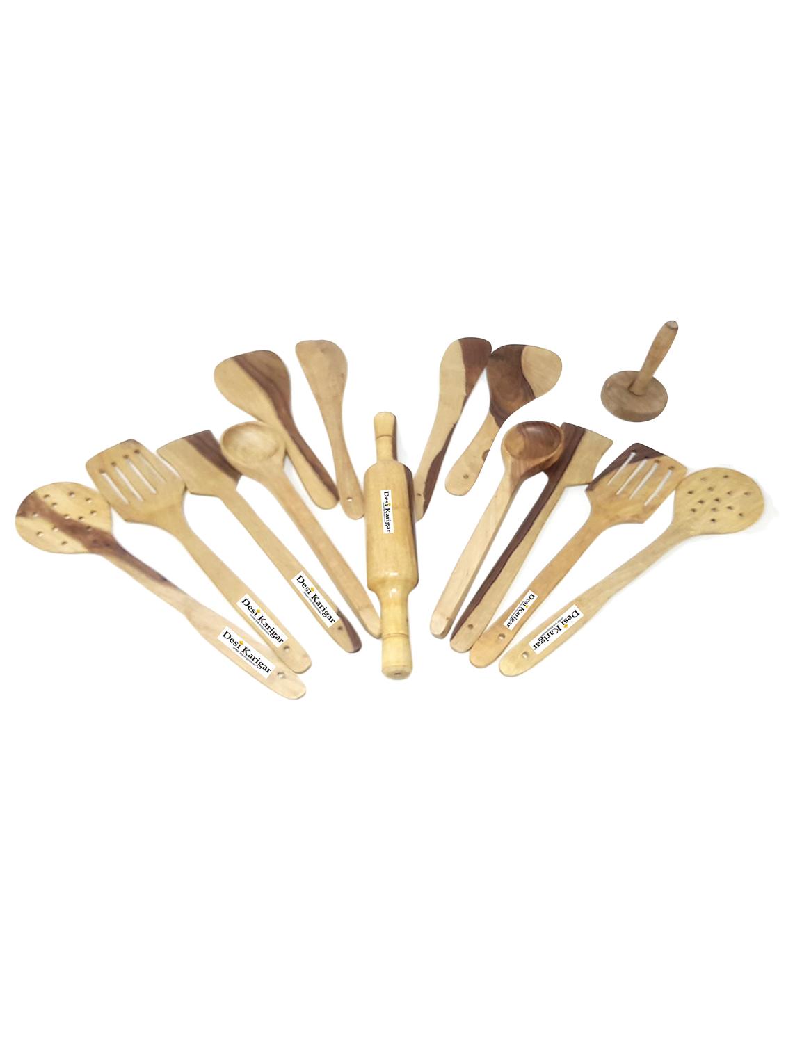  wooden spatula spoon set of 14  - 15908939 -  Zoom Image - 0