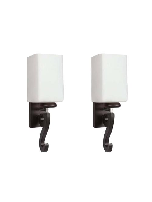 lakshya colorfull sconce wall lamp with stylish wooden fitting (set of two)  dg12 - 15910813 -  Standard Image - 0