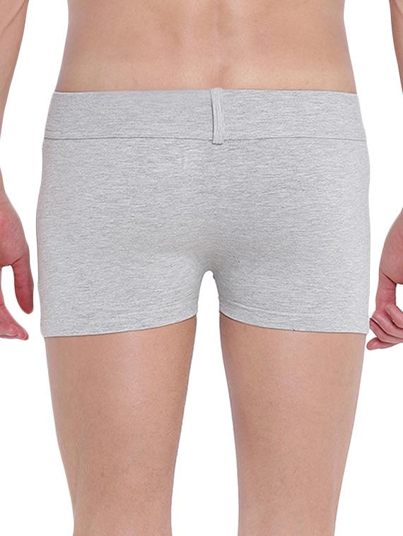 grey melange cotton spandex trunks - 15921795 - Standard Image - 2