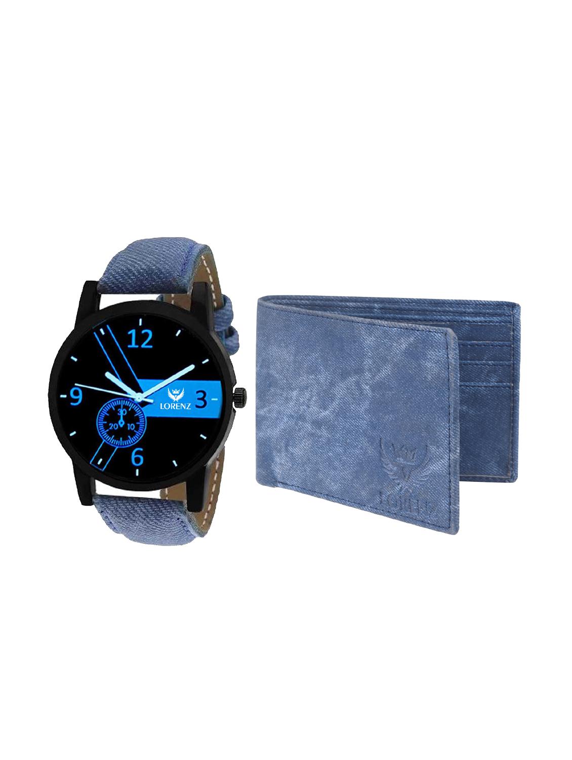 round dial analog watch and wallet combo - 15941190 -  Standard Image - 0