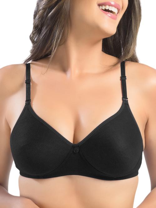 bow patch solid bra - 15946704 - Very Small Image - 1