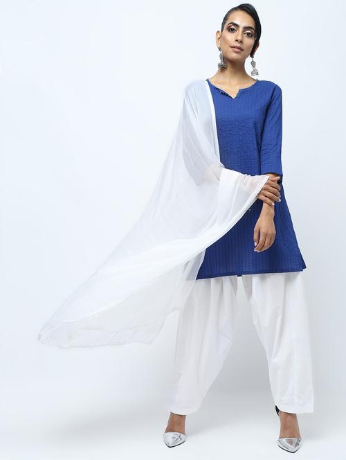 solid salwar with dupatta set - 15969128 - Very Small Image - 1