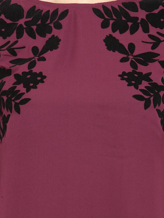 women's floral round neck top - 16030476 - Standard Image - 4