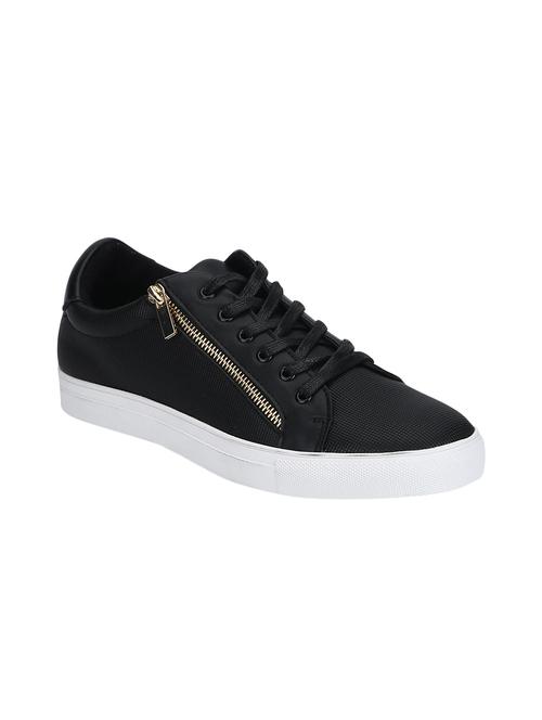 black leatherette lace up sneakers - 16062875 - Very Small Image - 1