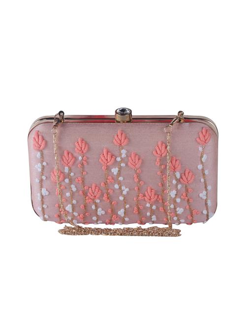 pink shimmer pouch clutch - 16064812 - Very Small Image - 1