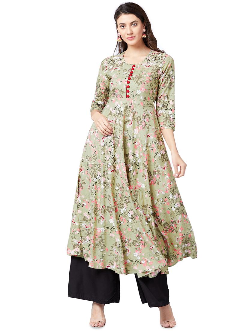 women's flared kurta - 16138839 -  Standard Image - 0