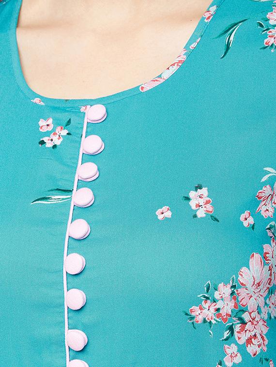 women's flared kurta - 16138844 - Standard Image - 3