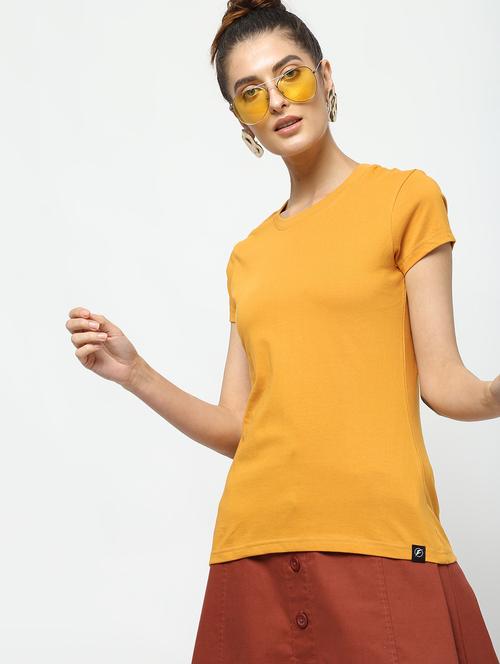 women's plain round neck t-shirt - 16159599 - Very Small Image - 1