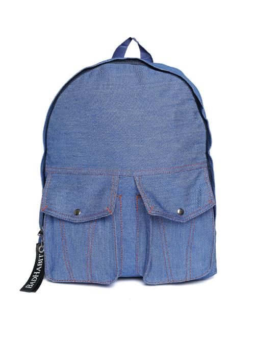 solid blue canvas backpack - 16193280 - Very Small Image - 1