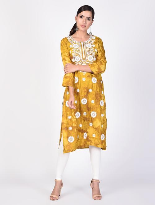 chikankari straight kurta - 16264856 - Very Small Image - 1