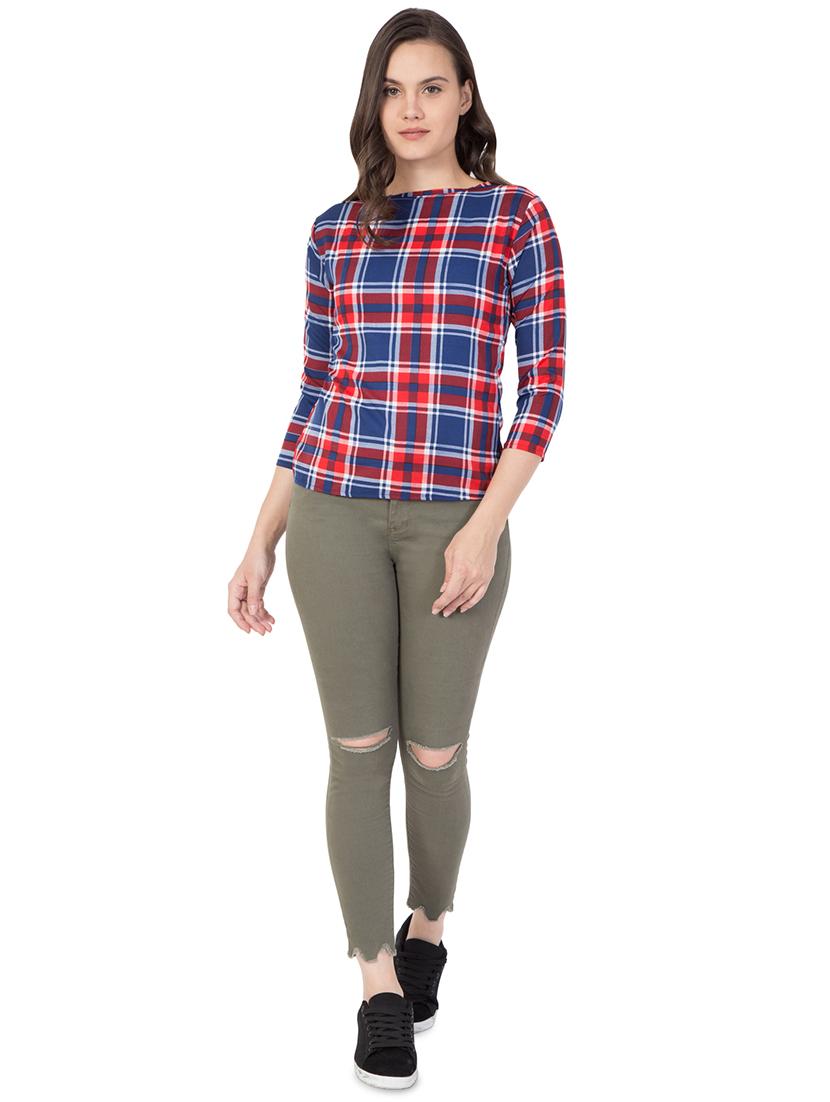 women's straight boat neck top - 16278768 - Standard Image - 3