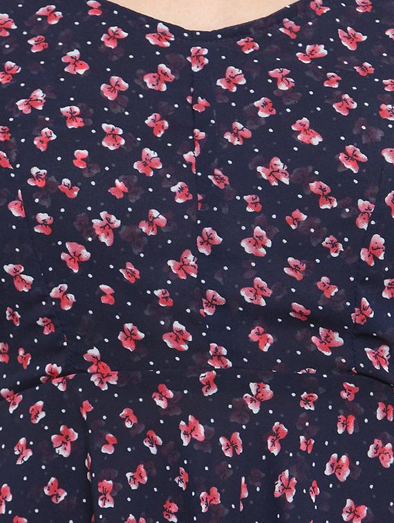 women's fit & flare floral dress - 16287113 - Zoom Image - 4