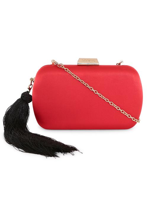 red leatherette (pu) regular clutch - 16292175 - Very Small Image - 1