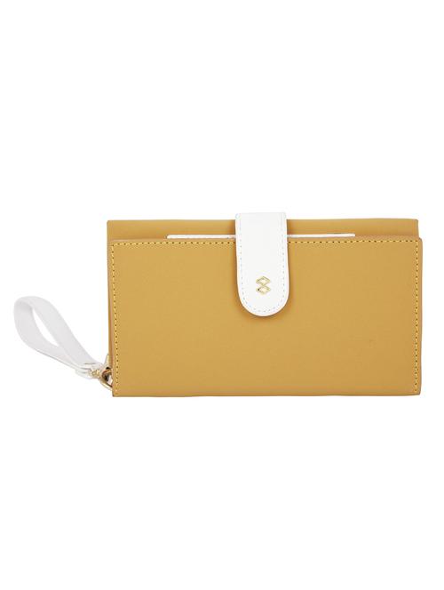 yellow leatherette (pu) regular clutch - 16305793 - Very Small Image - 1