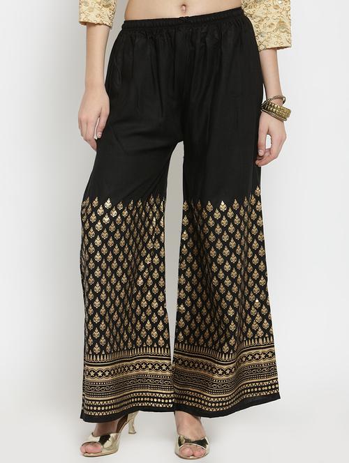 block print straight palazzo - 16309487 - Very Small Image - 1