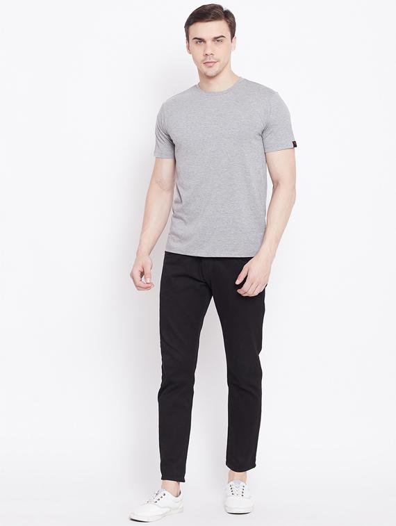 men round neck plain t-shirt - 16328233 - Standard Image - 3