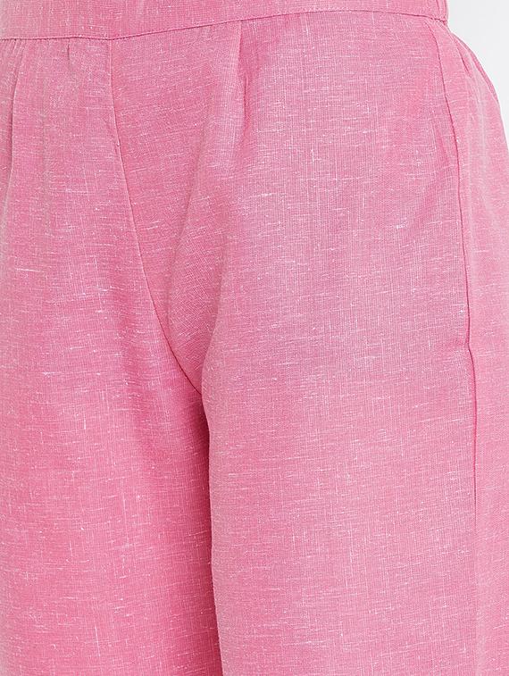 embroidered pastel kurta pant set - 16331198 - Standard Image - 4