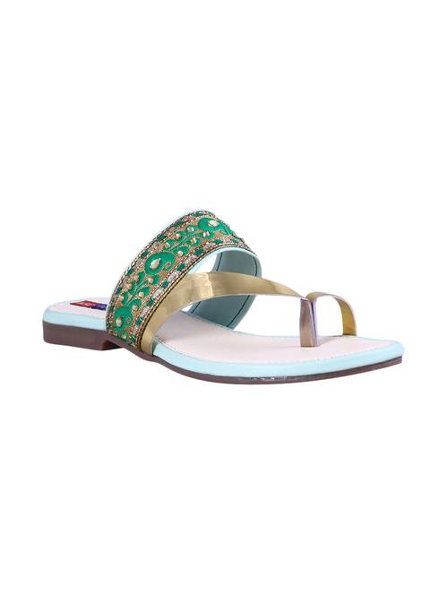 green one toe sandals - 16341933 - Very Small Image - 1
