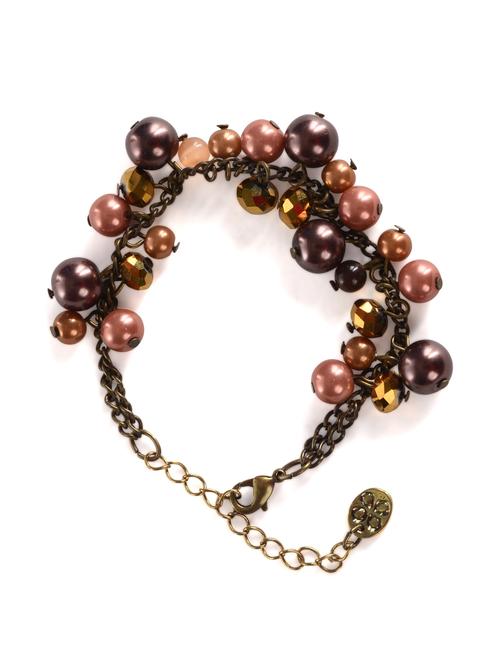 copper bracelet with pearls - 16373 - Very Small Image - 1