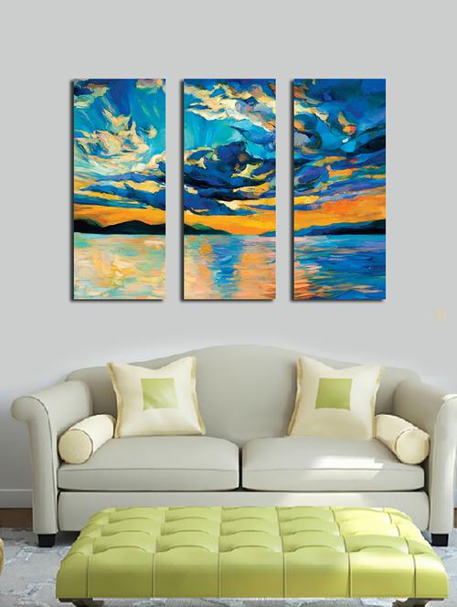 framed canvas painting set of 3 - 16402102 - Very Small Image - 1