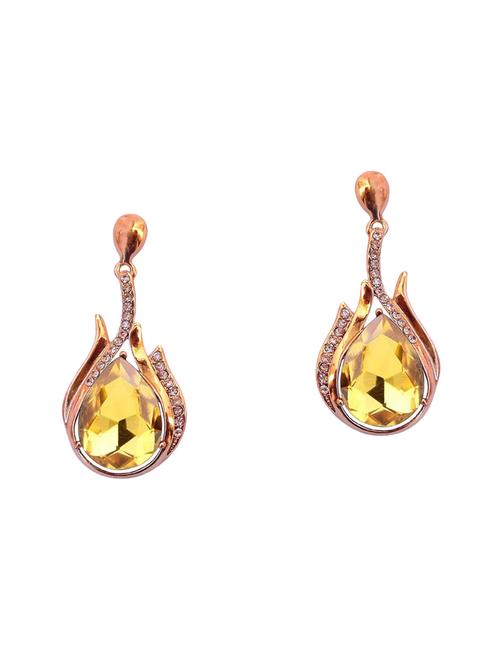 yellow  drop earring - 16421743 - Very Small Image - 1