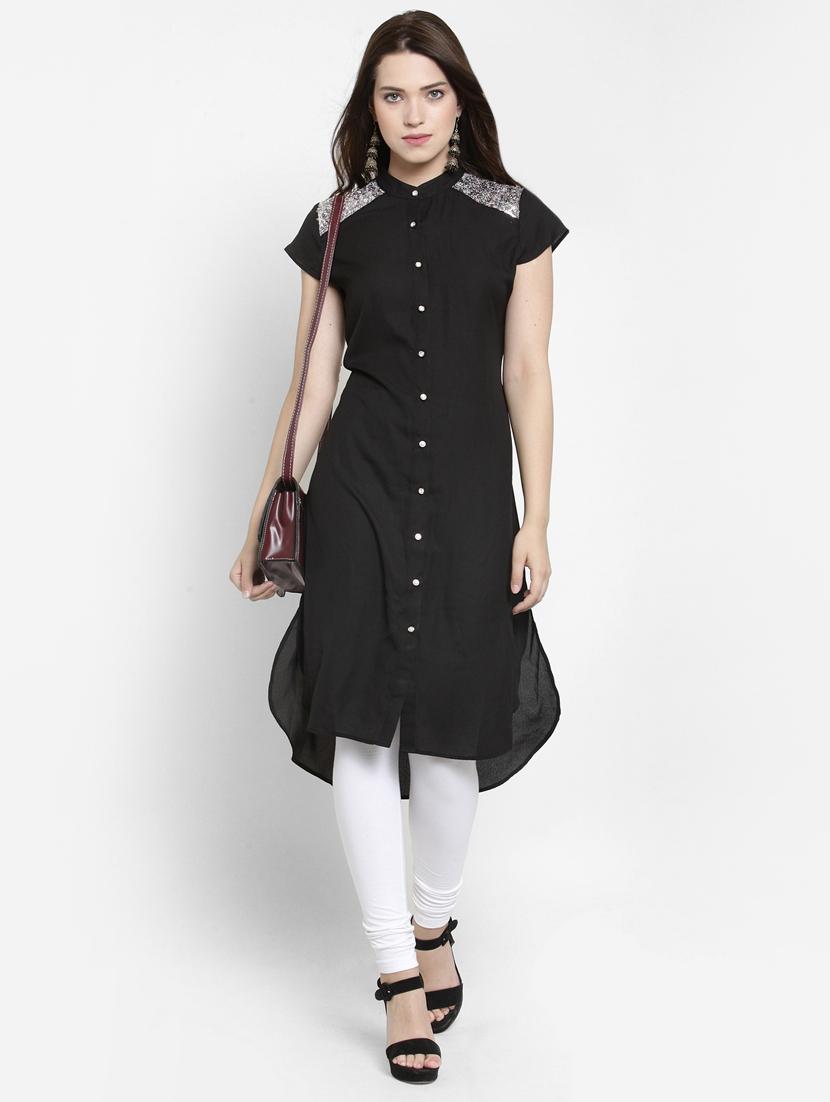 women's high-low kurta - 16430822 - Standard Image - 3
