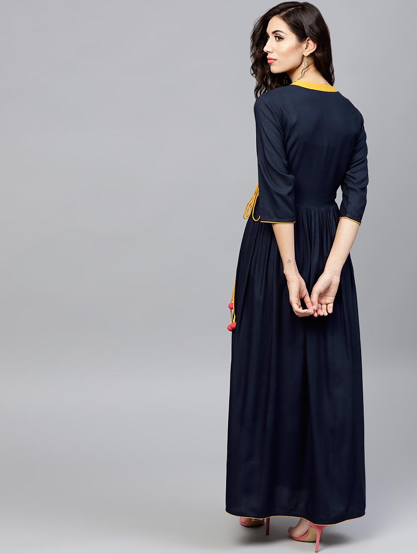 women's angrakha kurta - 16441618 - Standard Image - 2