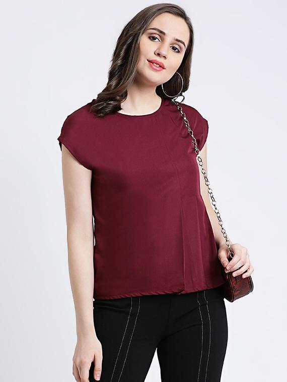 women's straight round neck top - 16448340 - Zoom Image - 0