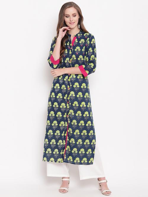 women's straight kurta - 16456903 - Very Small Image - 1