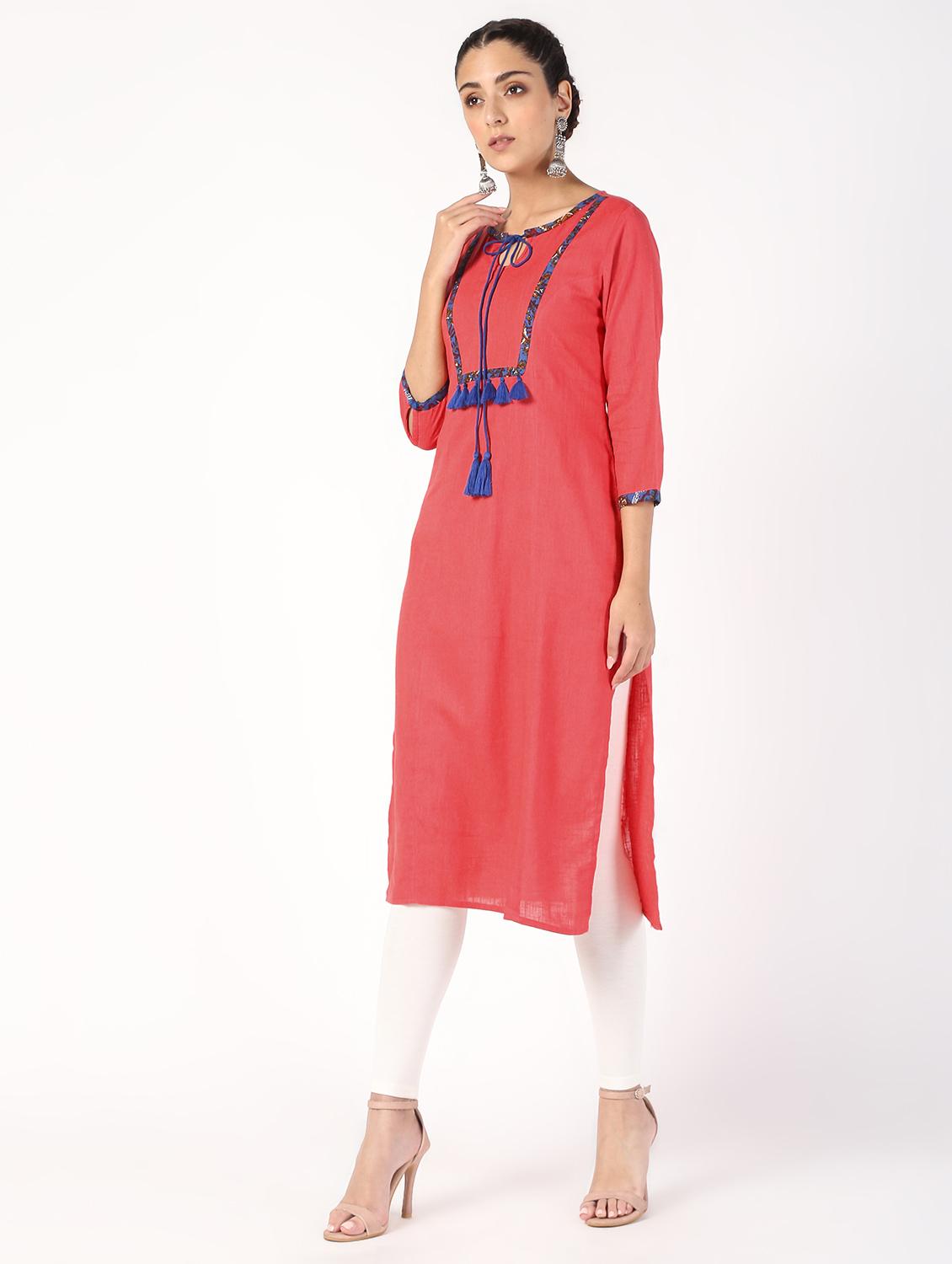 women's straight kurta - 16466291 - Zoom Image - 0