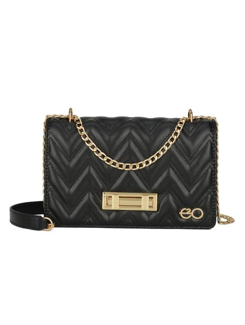 black leatherette (pu) sling bag - 16484513 - Very Small Image - 1