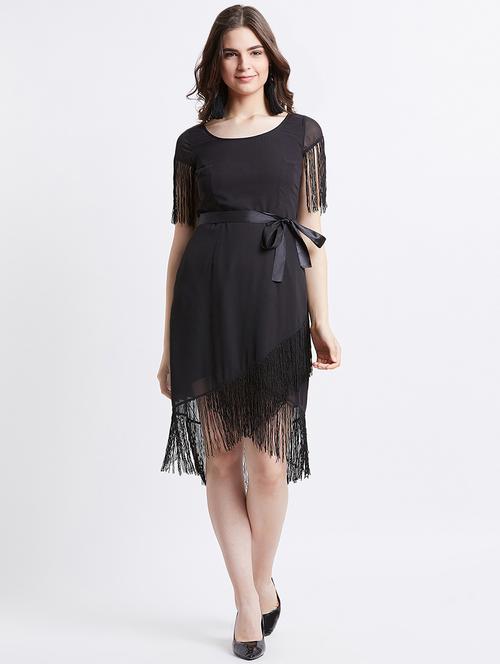 women's asymmetric shibori dress - 16496905 -  Standard Image - 0