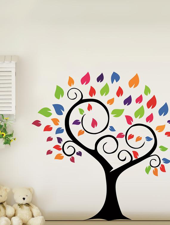  tree wall sticker for living room   - 16576329 -  Standard Image - 0