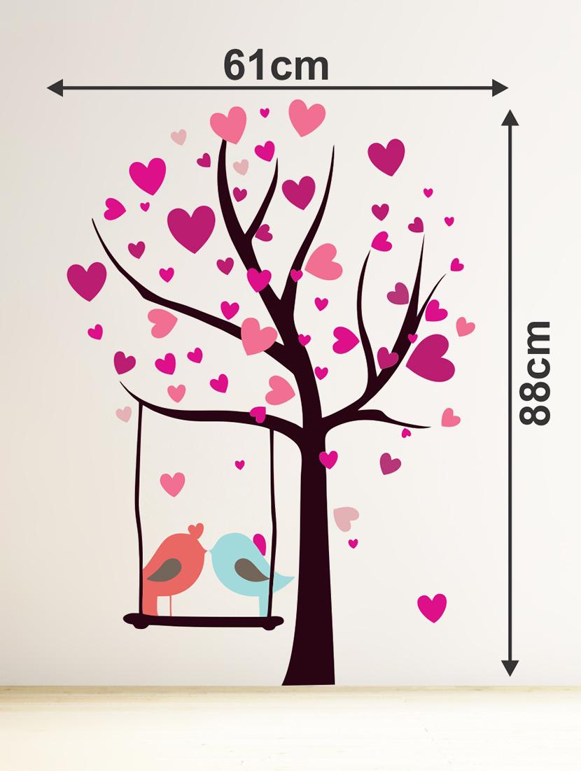 tree with birds couple wall sticker & decal - 16576427 - Standard Image - 2