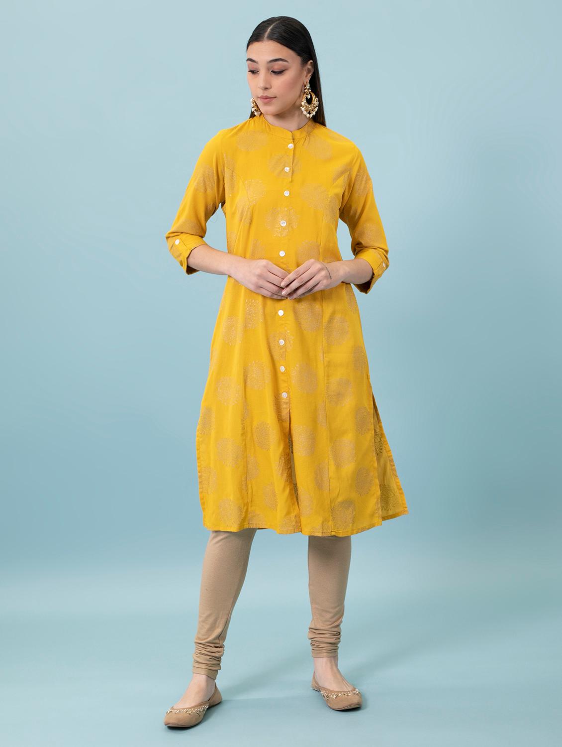 women's front slit kurta