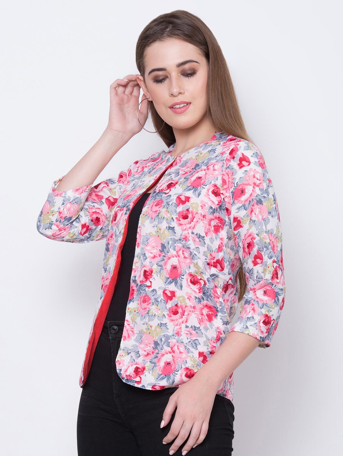 long sleeved floral summer jacket - 16649550 - Zoom Image - 2