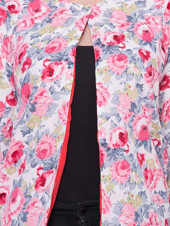 long sleeved floral summer jacket - 16649550 - Zoom Image - 4