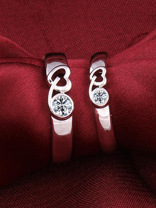 silver  tone silver plated finger ring - 16675115 - Very Small Image - 1