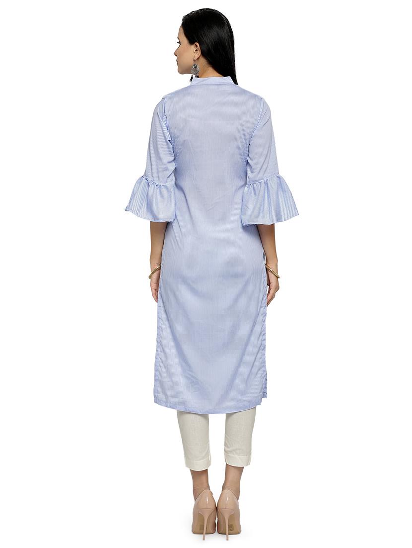women's straight kurta - 16694934 - Zoom Image - 2