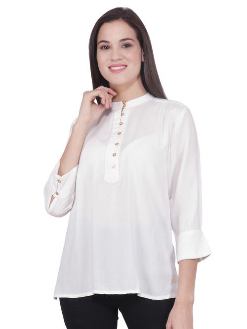 solid straight kurti - 16703107 - Very Small Image - 1