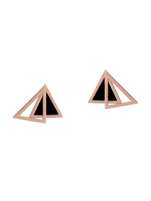 gold metal studs earring - 16708528 - Very Small Image - 1
