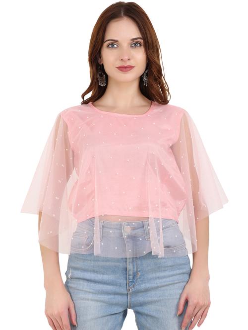 round neck cape sleeved top  - 16709329 - Very Small Image - 1