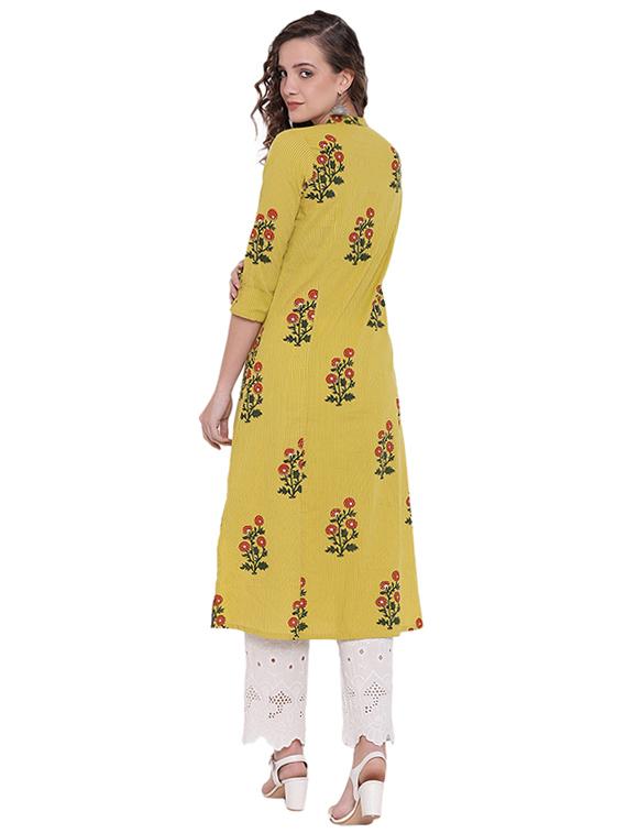 women's straight kurta - 16715184 - Standard Image - 2