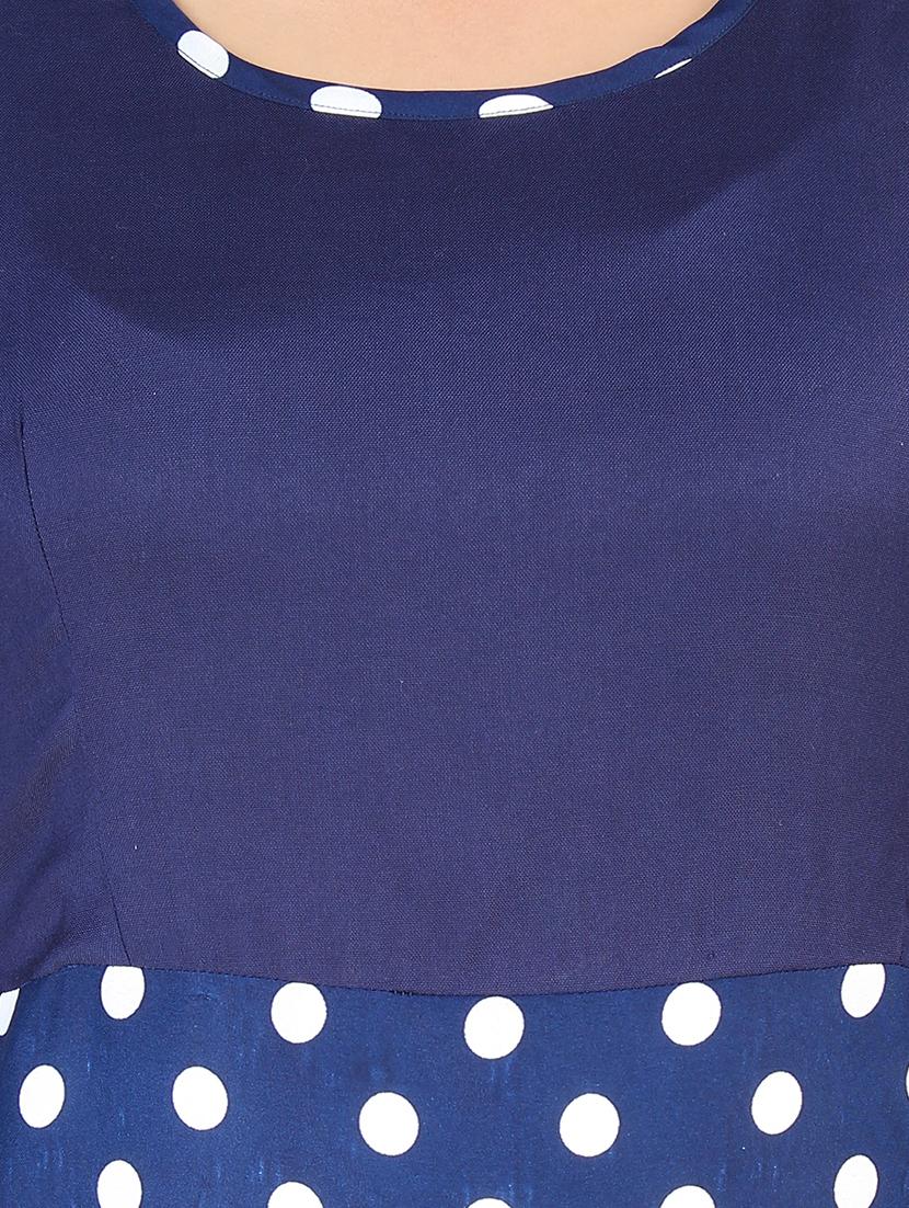 women's asymmetric polka dots dress - 16736280 - Standard Image - 3