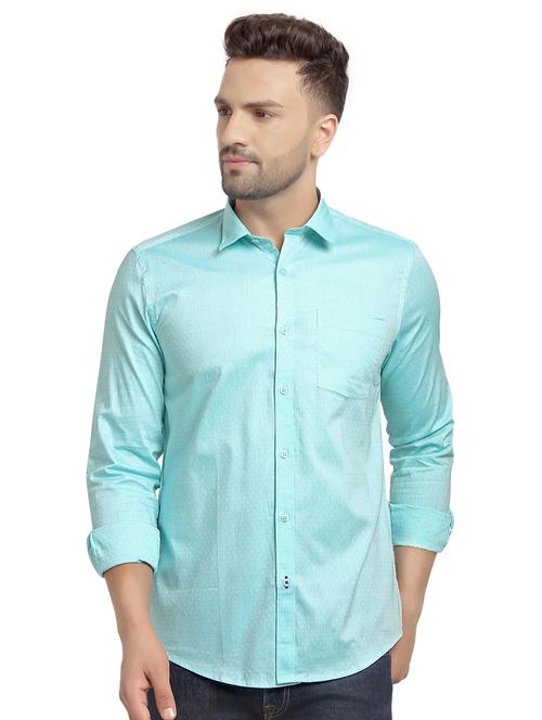 mens self design casual shirt - 16753446 - Standard Image - 0