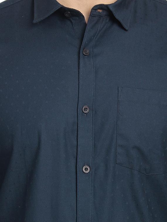 mens self design casual shirt - 16753457 - Zoom Image - 4