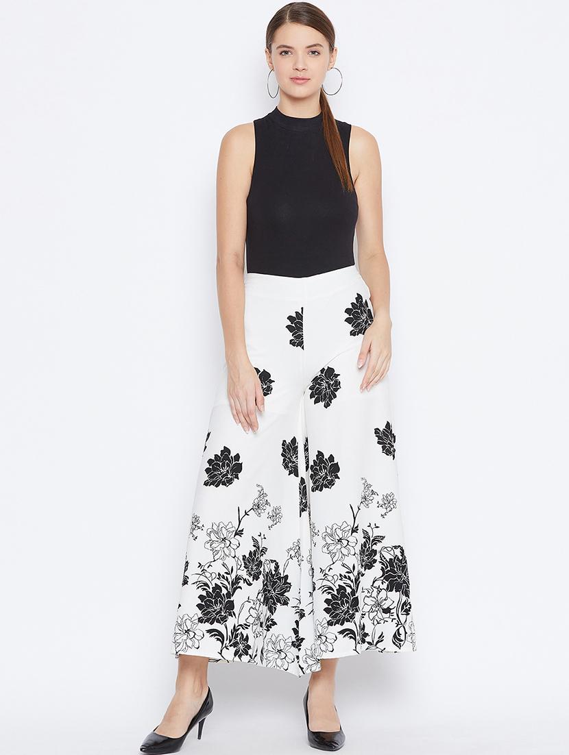 high rise floral palazzo - 16764102 - Standard Image - 3