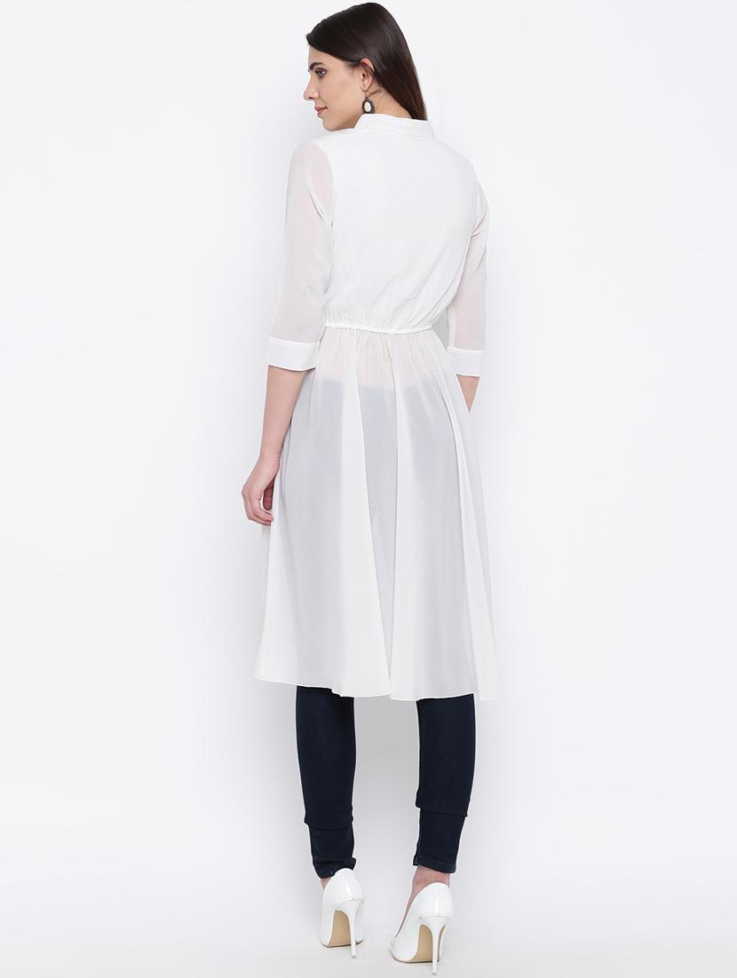 women's high-low collared top - 16764421 - Zoom Image - 2